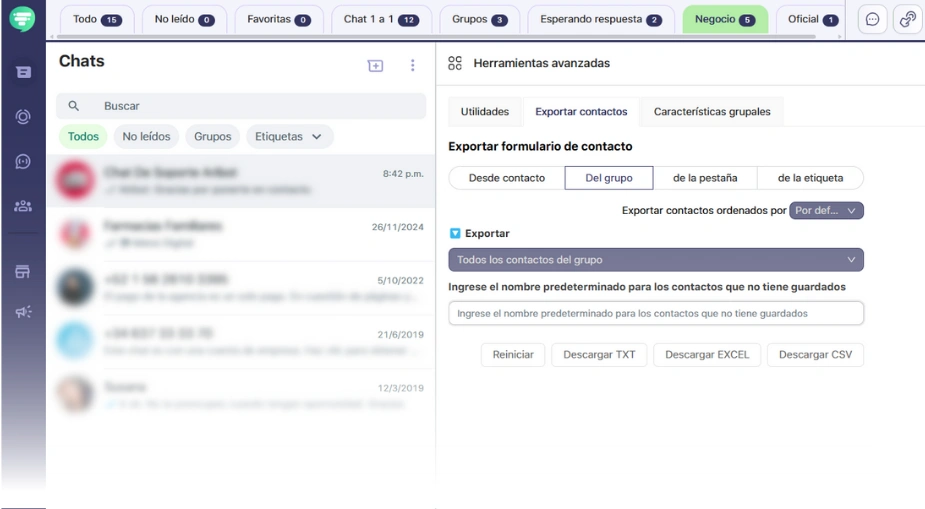 Exportar